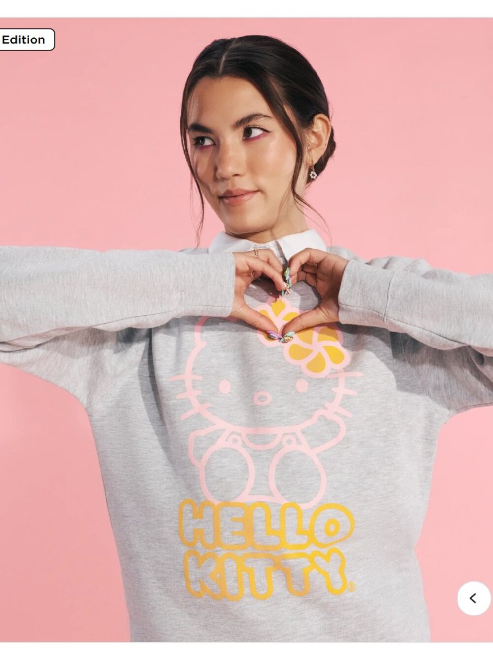 Hello Kitty x Aloha Collection Crew Sweatshirt (Grey)